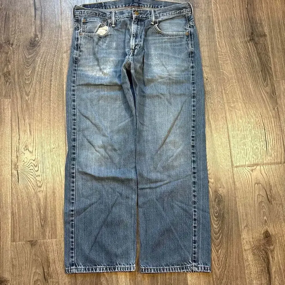 Levi's 569 Loose Straight Jeans Size 34x30 Medium Wash Y2K Denim